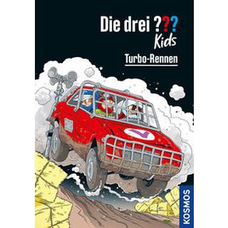 Die drei ??? Kids, 81, Turbo-Rennen Pfeiffer, Boris; Schmidt, Kim (Illustrationen) Copertina rigida 