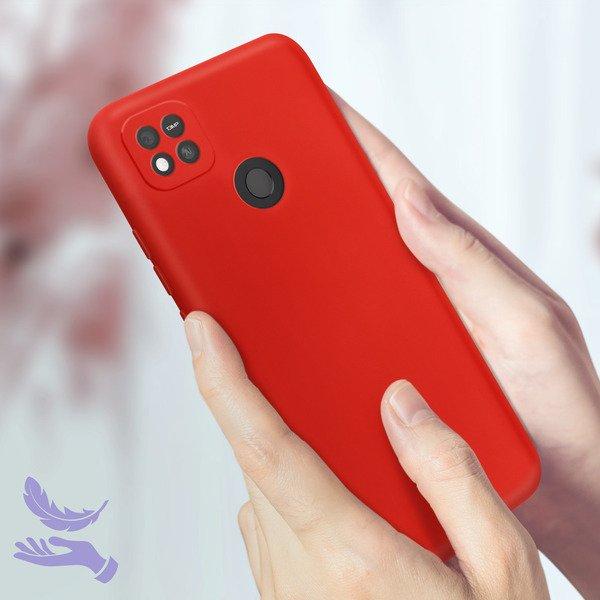 Avizar  Coque Xiaomi Redmi 10A Soft Touch Rouge 