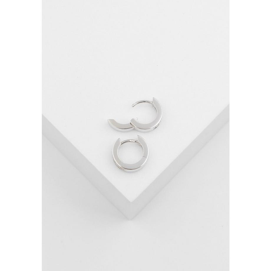 MUAU Schmuck  Creolen Weissgold 750 Diamant 0.176ct. 12mm 