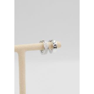 MUAU Schmuck  Creolen Weissgold 750 Diamant 0.176ct. 12mm 