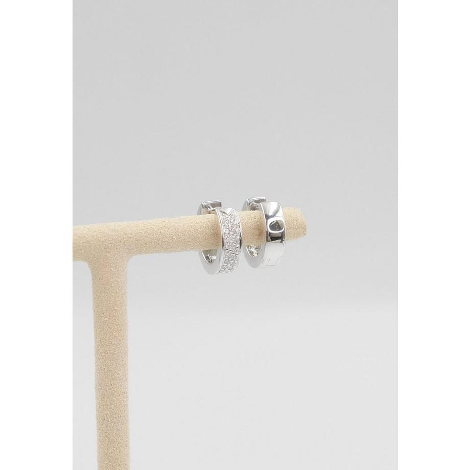 MUAU Schmuck  Creolen Weissgold 750 Diamant 0.176ct. 12mm 