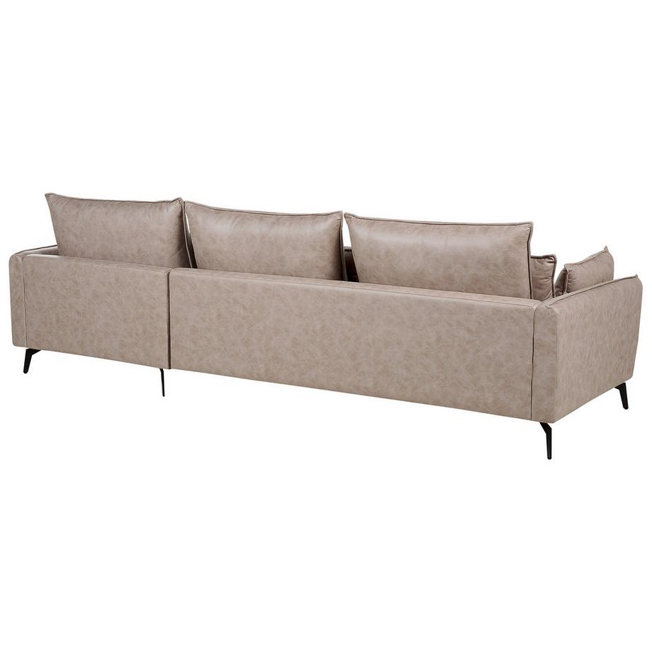 Beliani Ecksofa aus Kunstwildleder  GALLO  