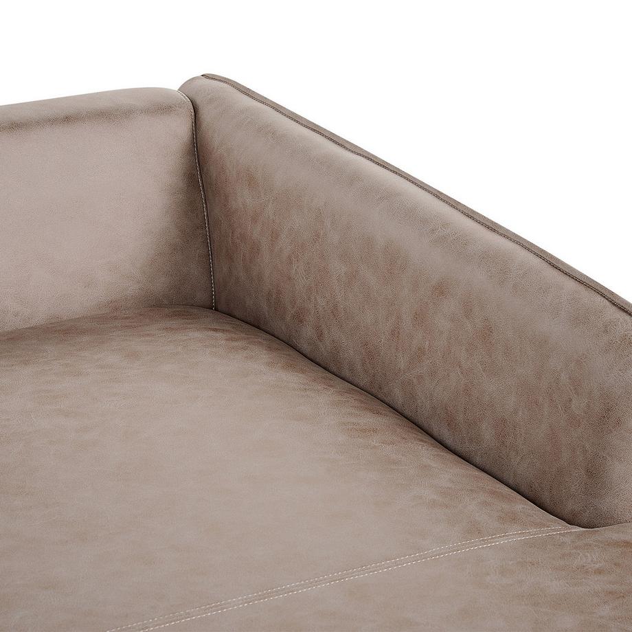 Beliani Ecksofa aus Kunstwildleder  GALLO  