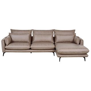 Beliani Ecksofa aus Kunstwildleder Modern GALLO  