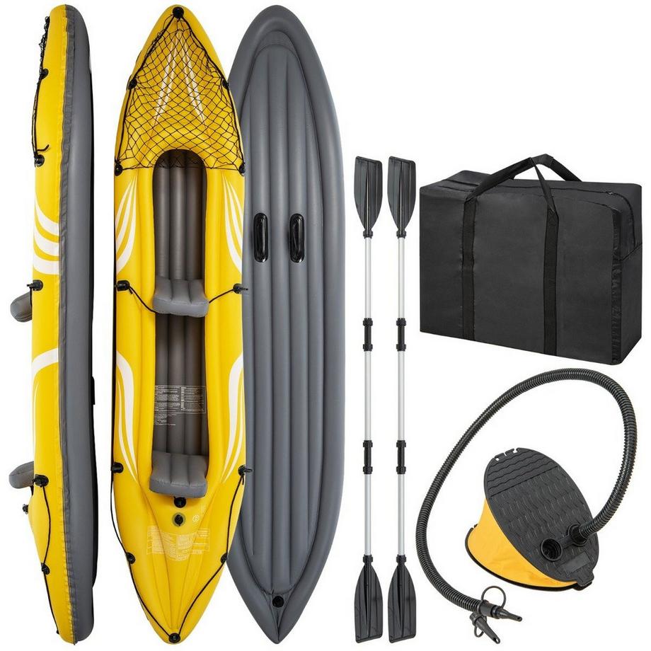 Northix  Kayak gonflable pour 2 personnes kayak tandem avec sièges amovibles 357 × 80 × 38 cm 