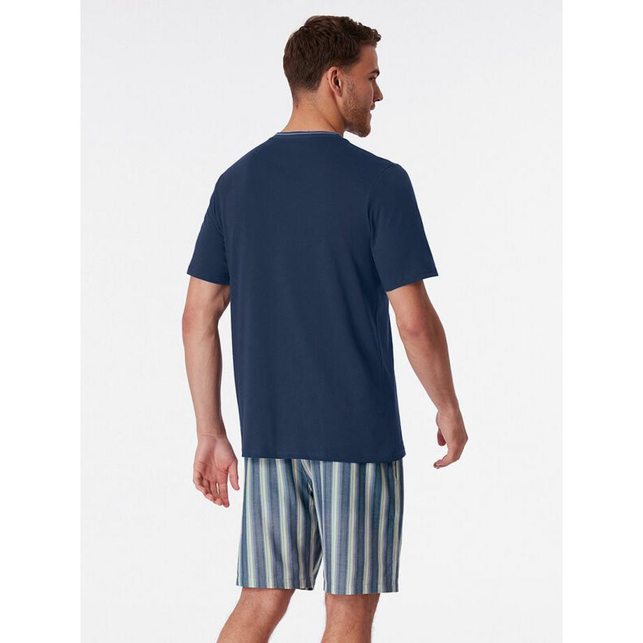 Schiesser Pigiama Maniche Corte Pantaloncini Rigati  