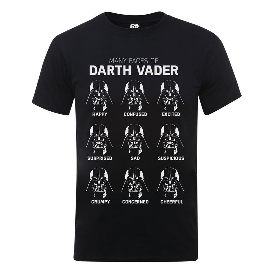Many Faces Of Darth Vader TShirt