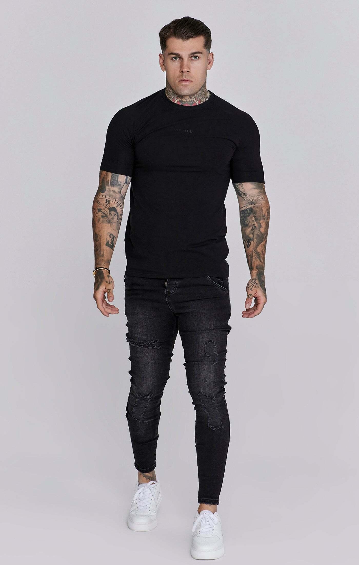 Sik Silk Distressed Skinny Jeans  
