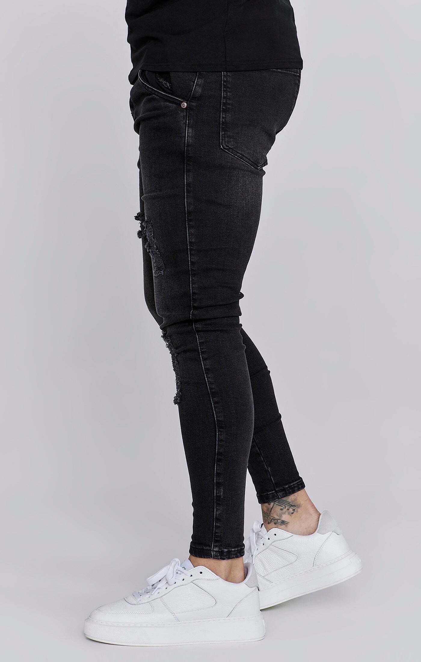 Sik Silk Distressed Skinny Jeans  