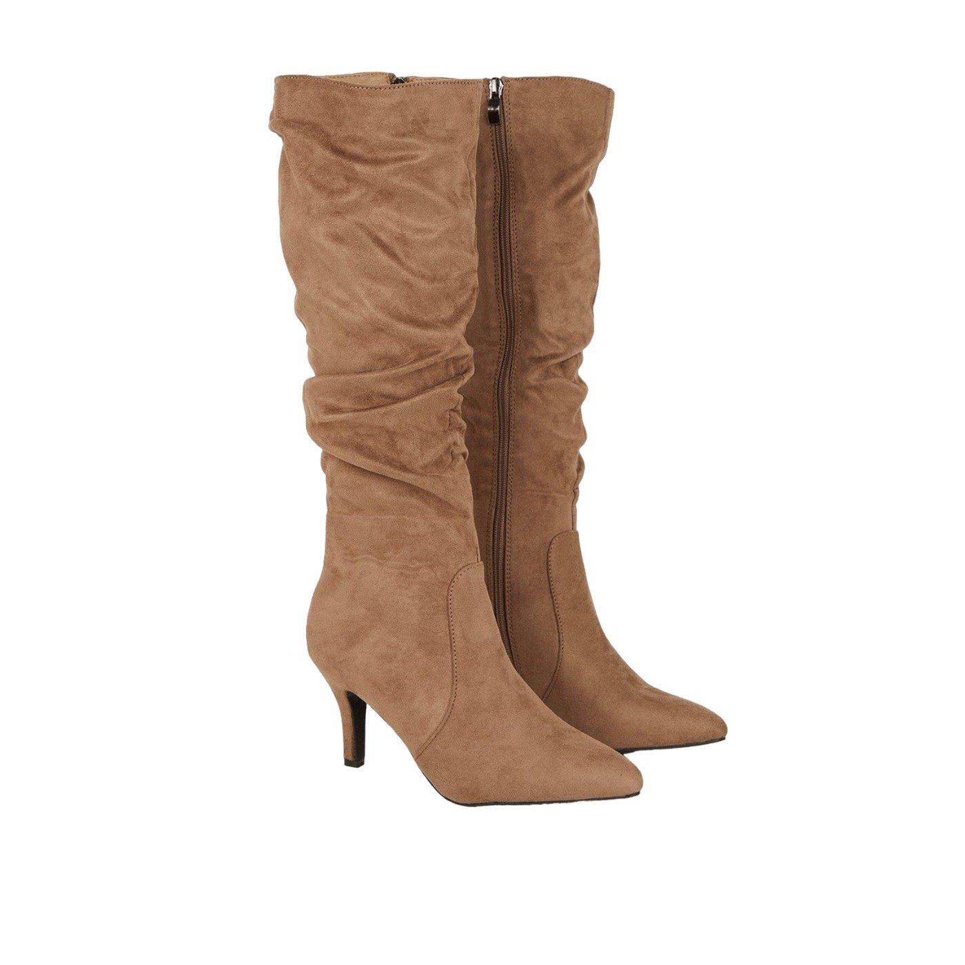 Image of Stiefeletten Krista, Gerafft Damen Taupe 39.5