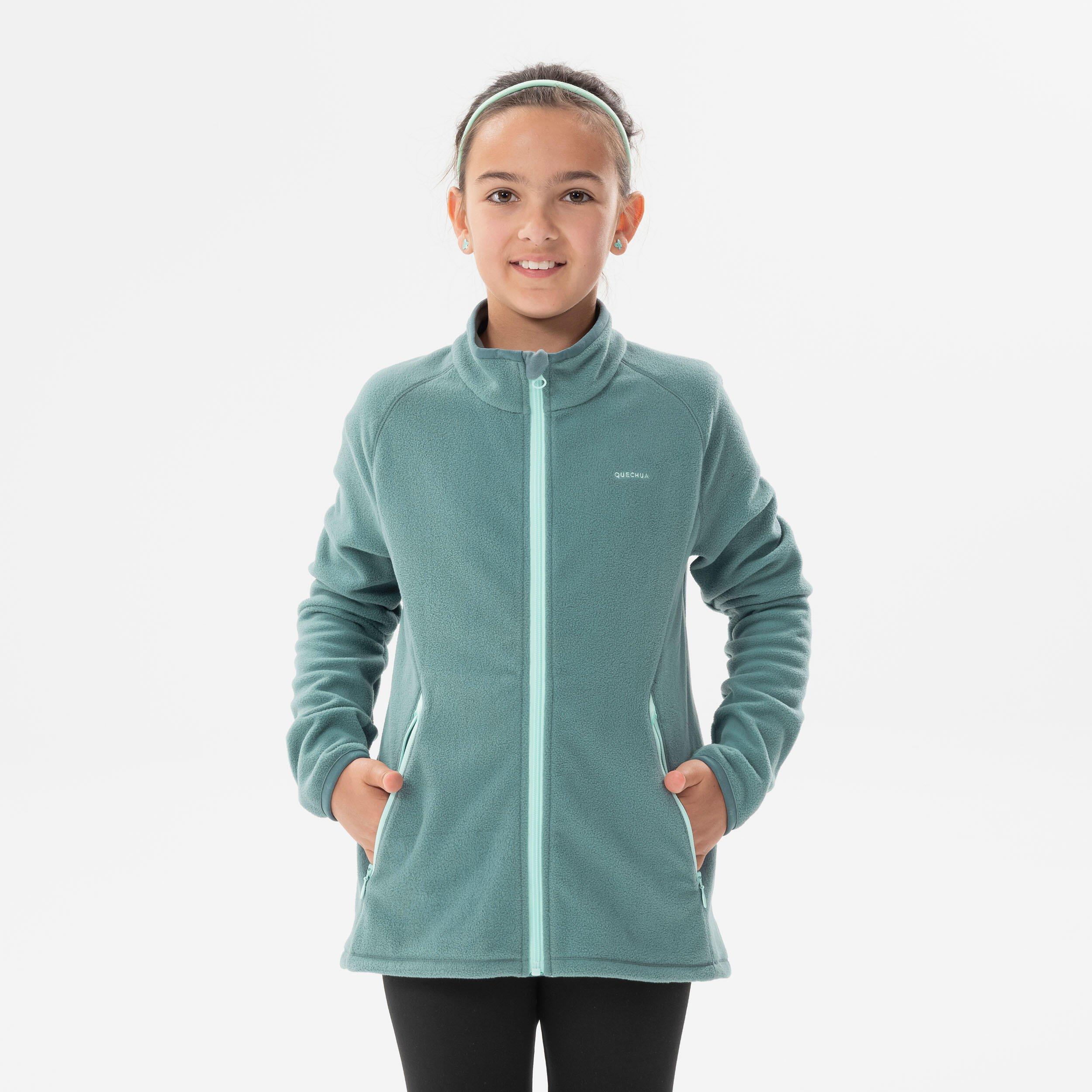 Image of Fleecejacke Kinder Wandern - Mh150 Unisex Ocker ONE SIZE