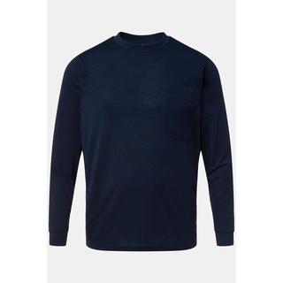 JP1880  Maglia a maniche lunghe con QuickDry, taschino sul petto e scollo rotondo 