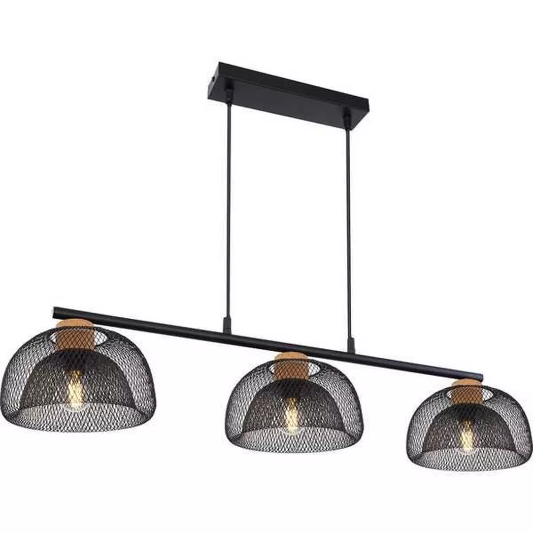 mutoni – Hängeleuchte Vitiano Metall 3xE14, One Size, Schwarz