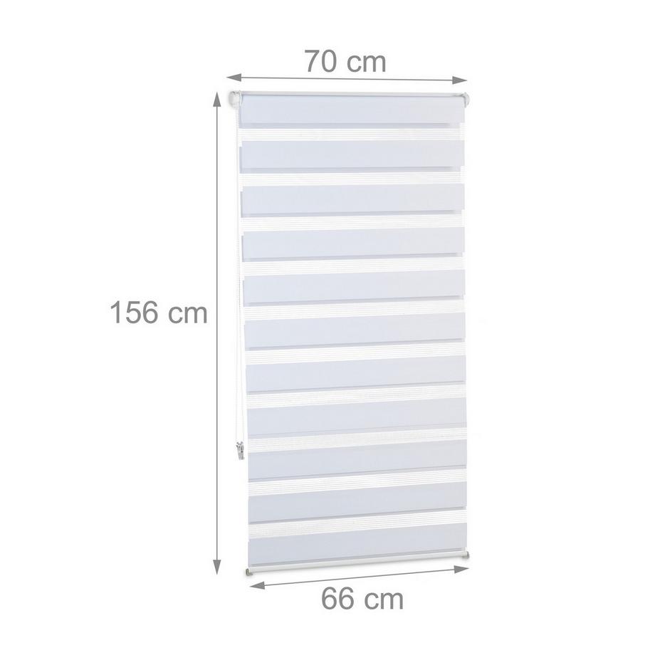 B2X  Doppelrollo Klemmfix ohne Bohren in Weiß 