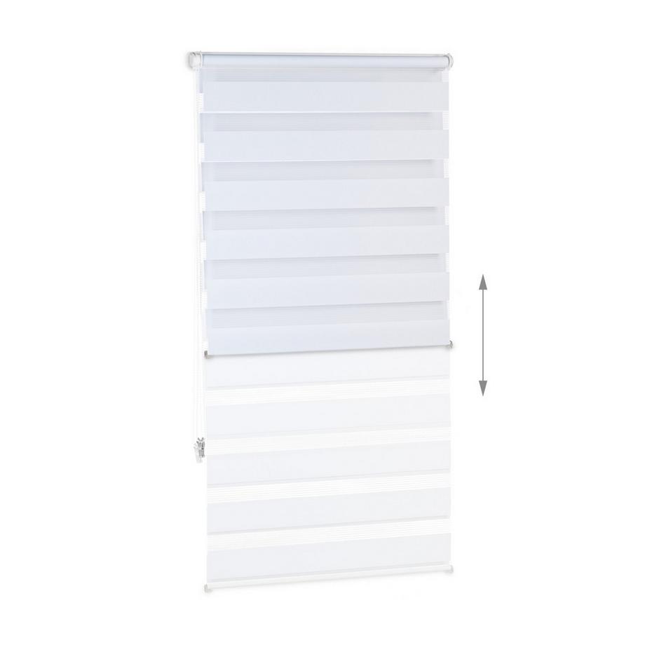 B2X  Doppelrollo Klemmfix ohne Bohren in Weiß 