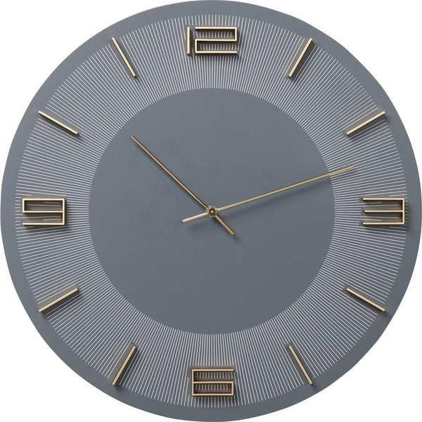 KARE Design Horloge Murale Leonardo Gris/Or  