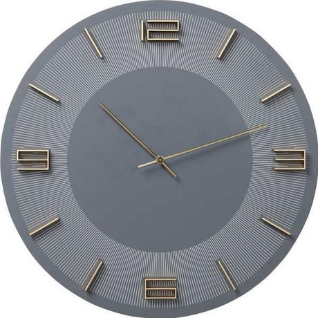 KARE Design Horloge Murale Leonardo Gris/Or  