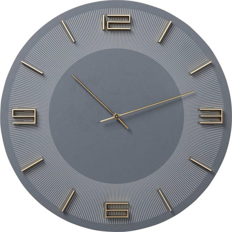 KARE Design Orologio da parete Leonardo grigio/oro  