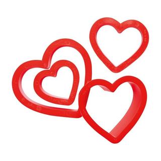Decora Set di tagliabiscotti Cuore 4 pezzi  