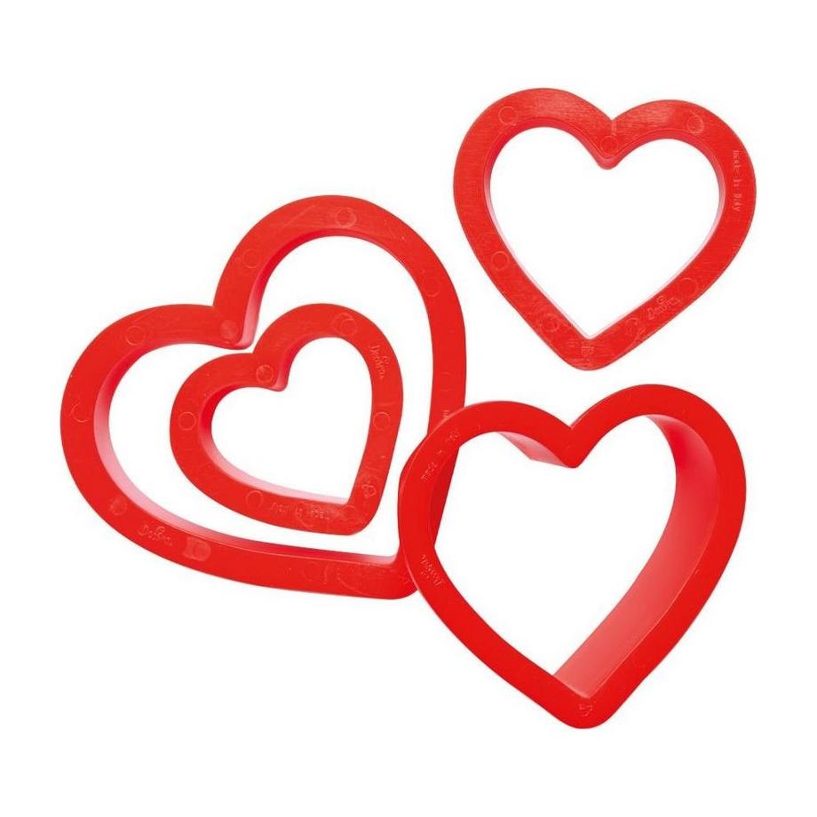Decora Ausstecher Set Herz 4 Stück  