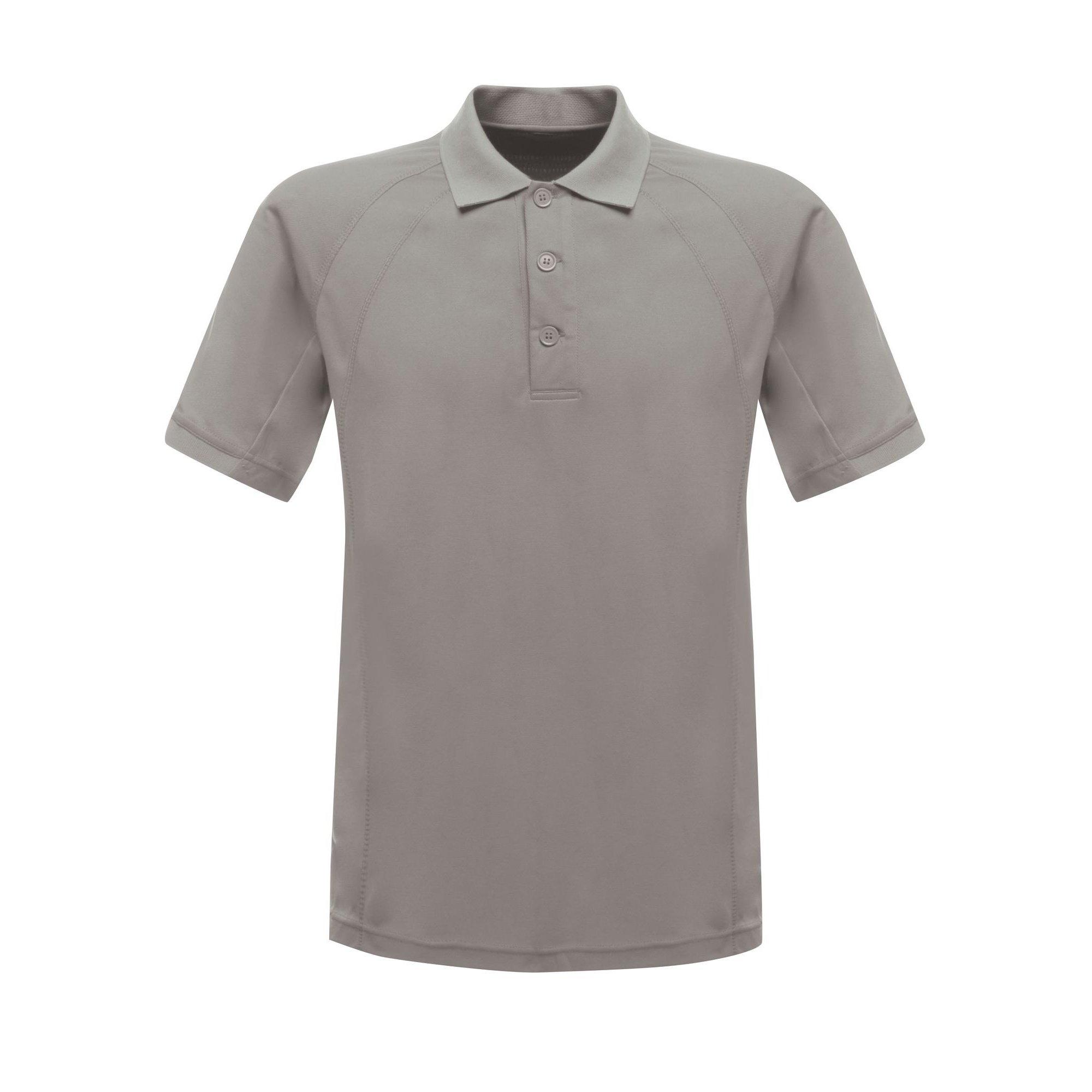 Image of Professionell Poloshirt, Kurzärmlig Herren Silber S