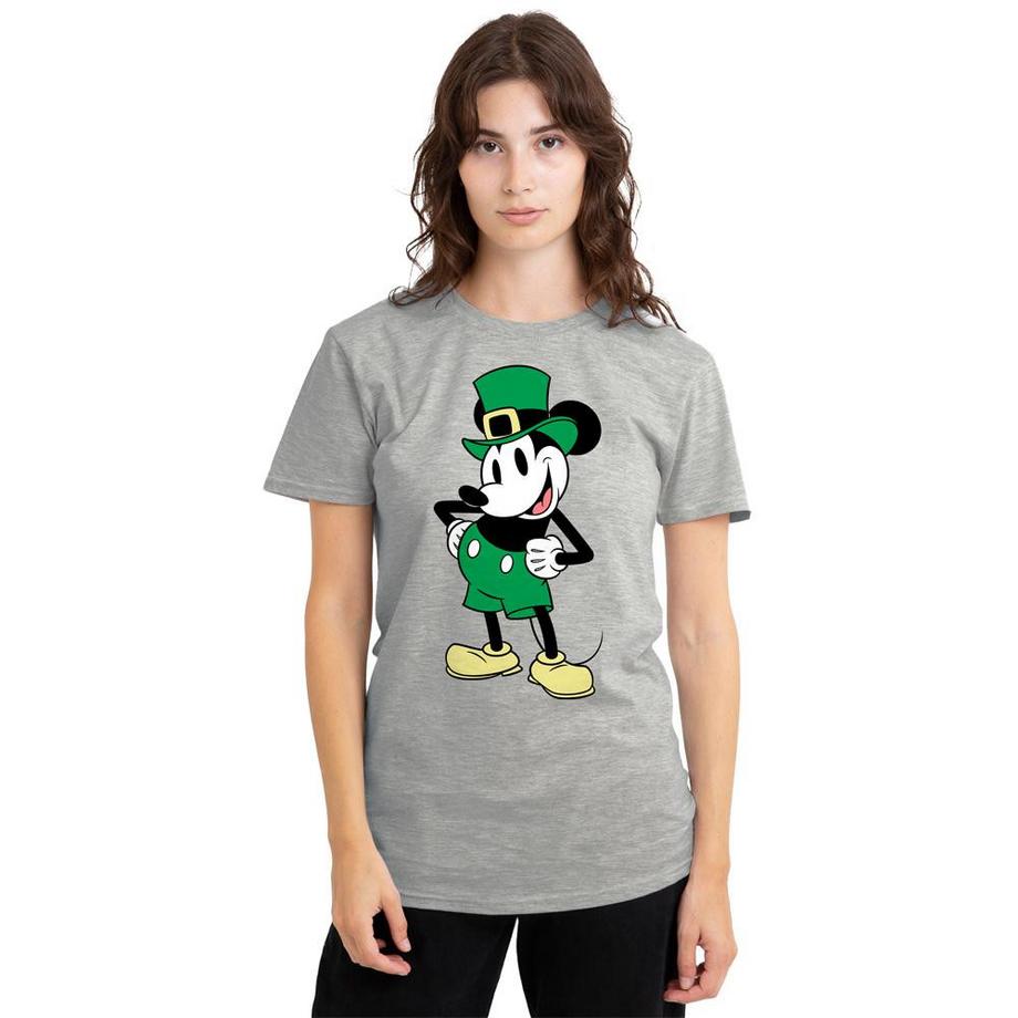 Disney Mickey Mouse T-Shirt mélange Festa di San Patrizio  