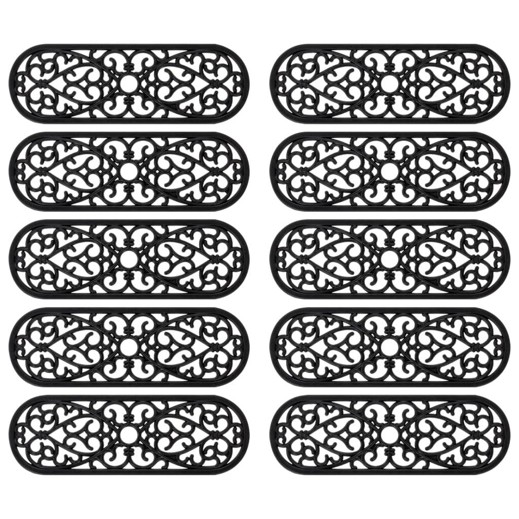 VidaXL tappetino per scale Gomma  