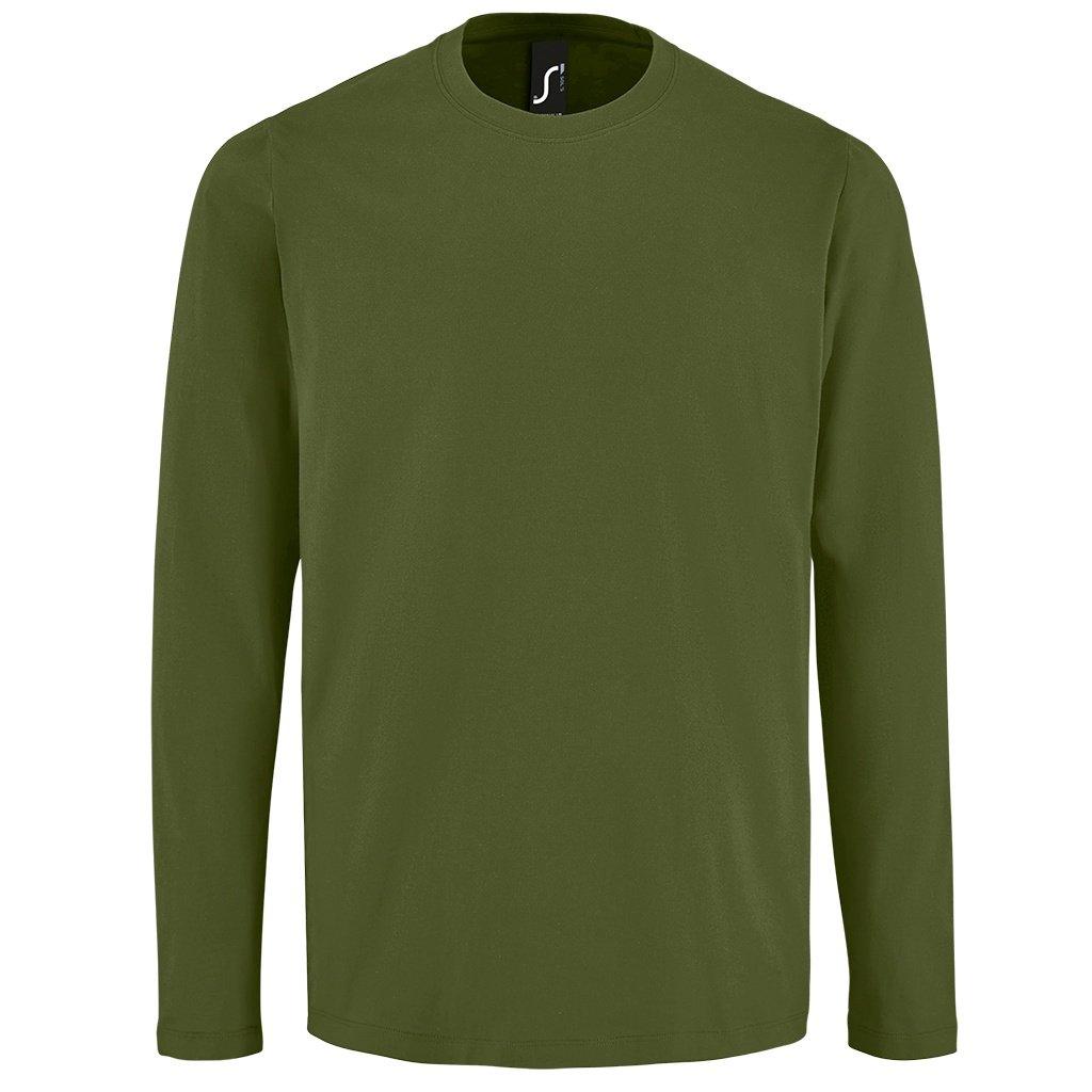 Image of Tshirt Imperial, Langärmlig Herren Khaki XXL