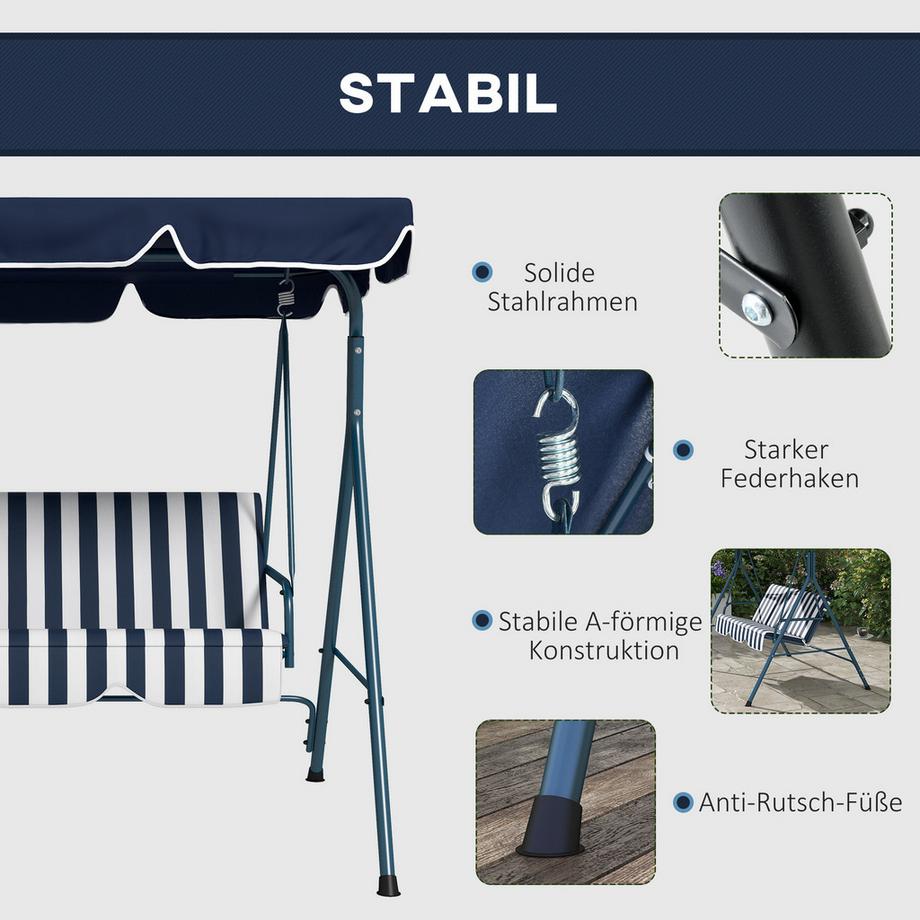 Outsunny Hollywoodschaukel  