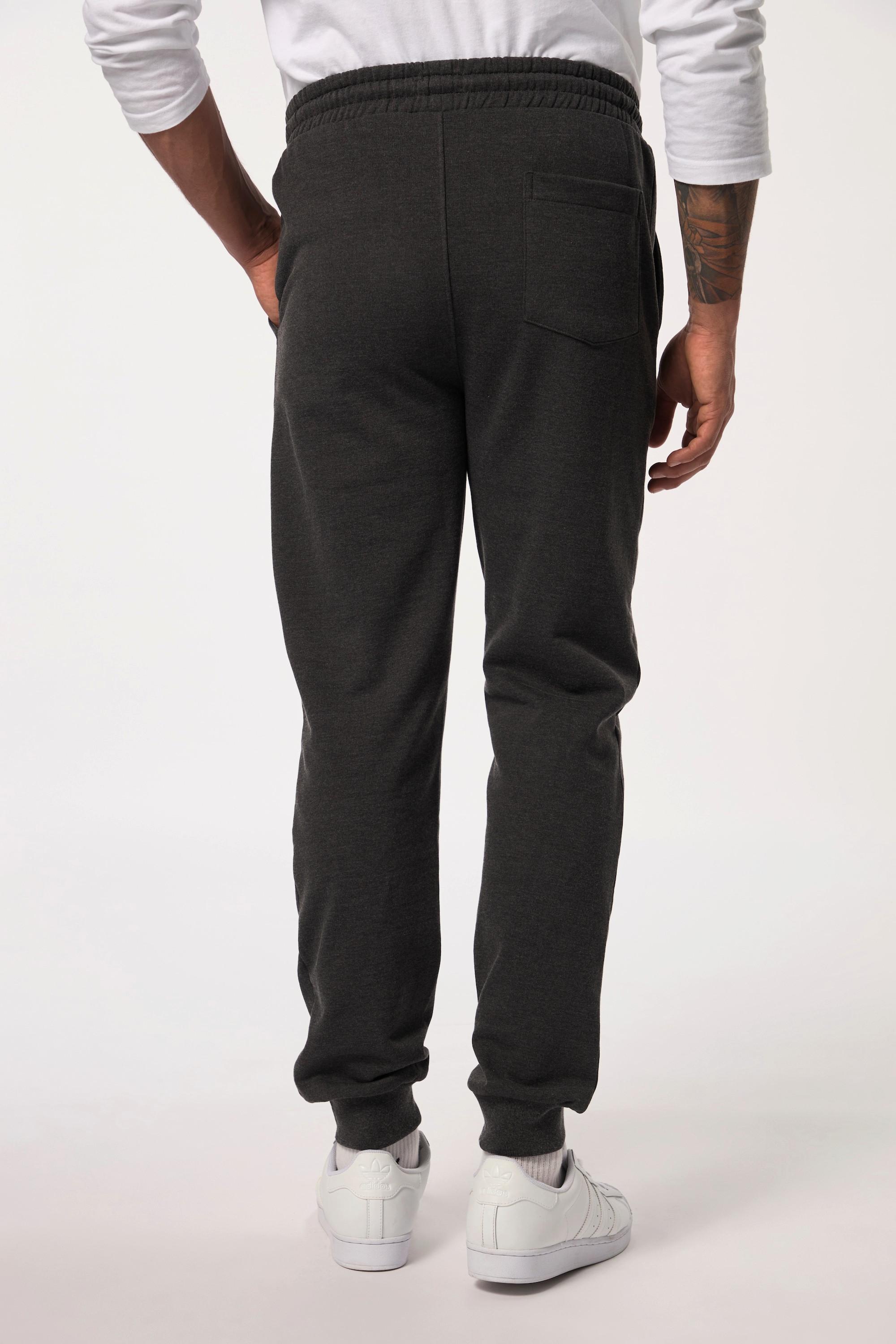 JP1880  Pantaloni sportivi di felpa con stampa e cintura elastica, fino alla tg. 8XL 