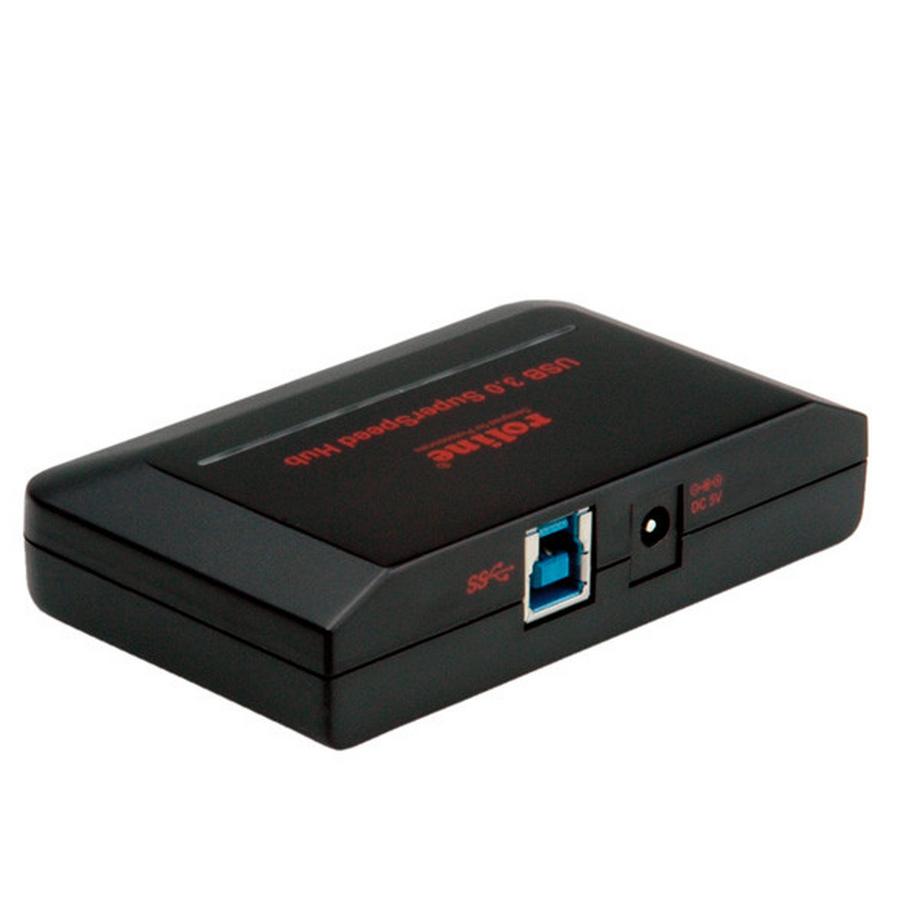Roline  USB 3.0 Hub, 4 Ports, with Power Supply 