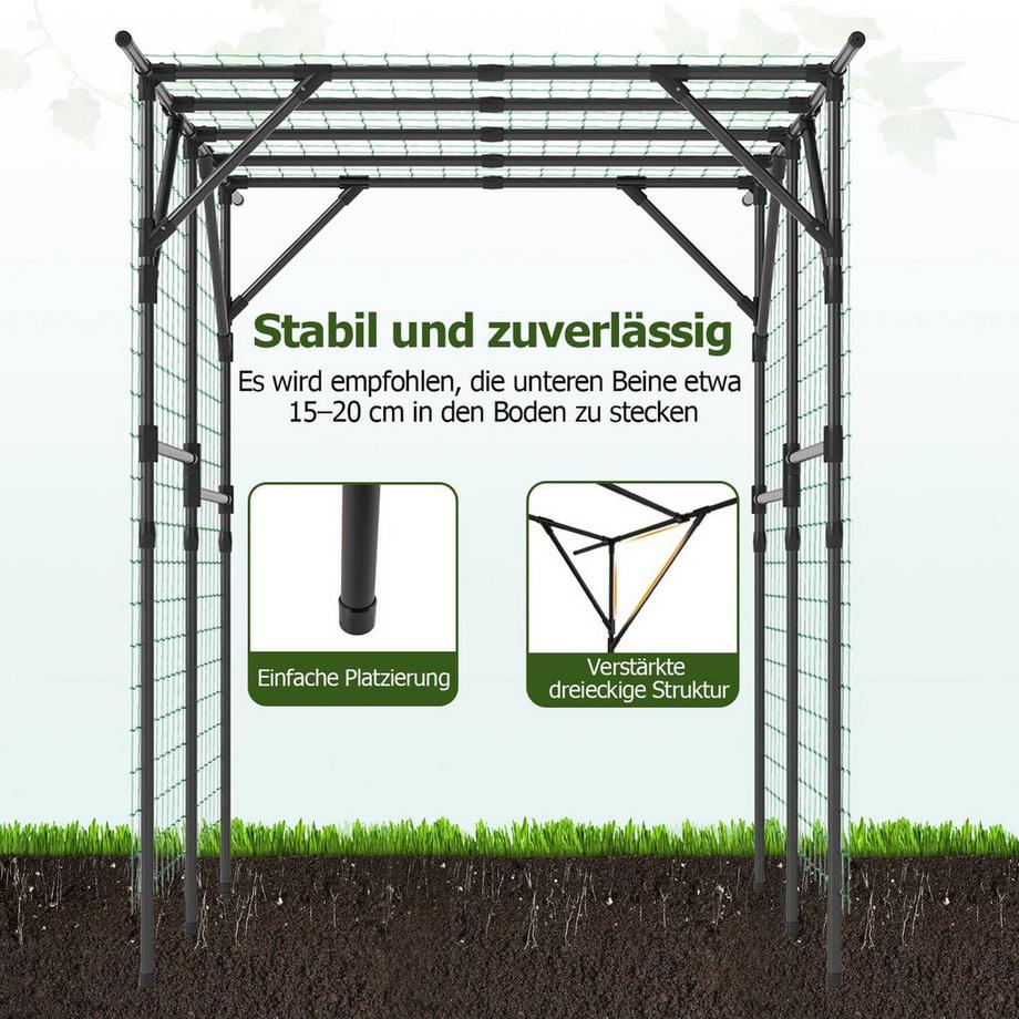 Northix Traliccio ad arco da giardino per piante rampicanti  