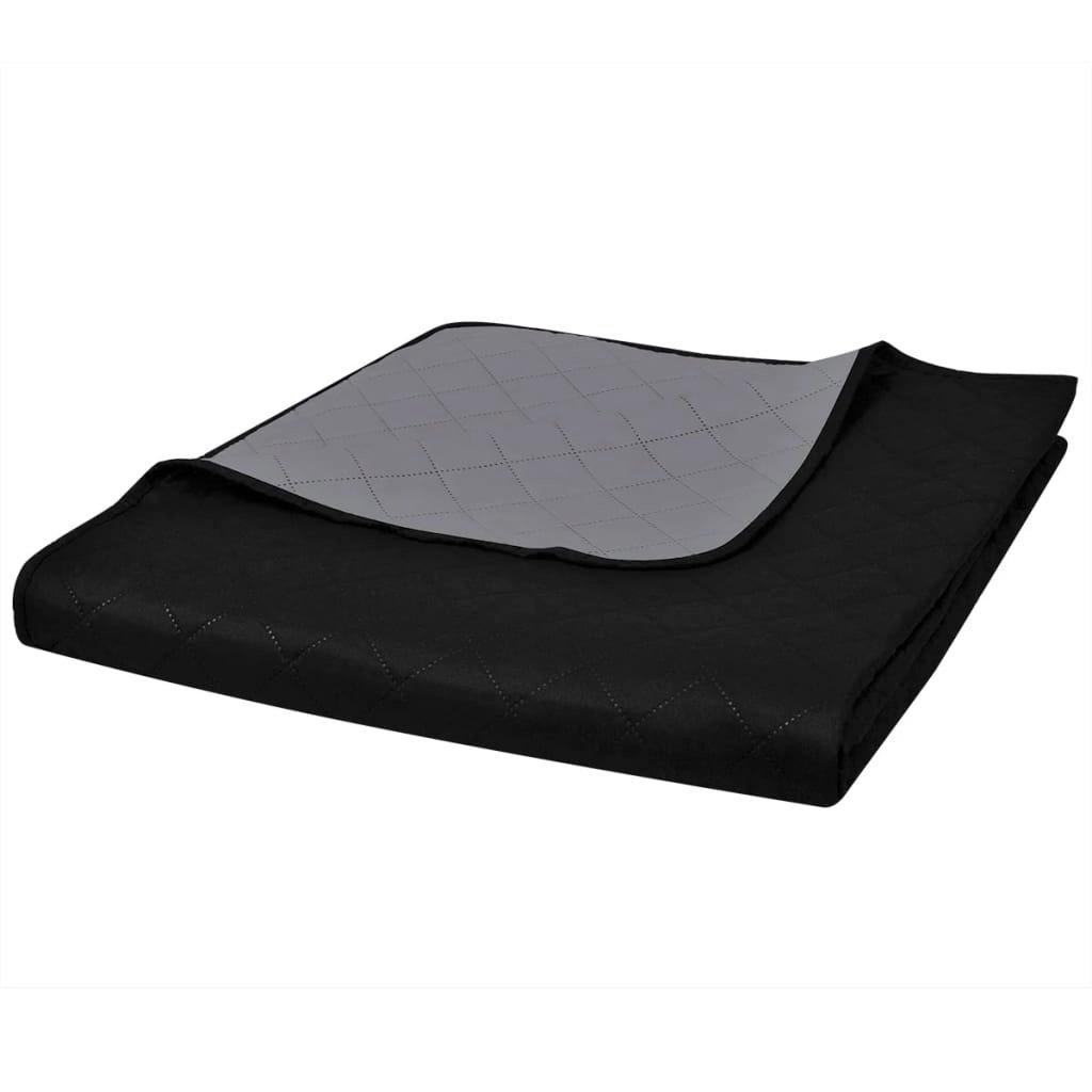 Image of Tagesdecke Baumwolle Unisex Schwarz 230X260CM