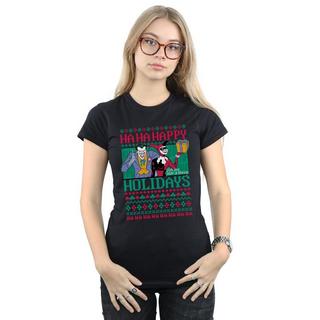 DC COMICS  Tshirt HA HA HAPPY HOLIDAYS 