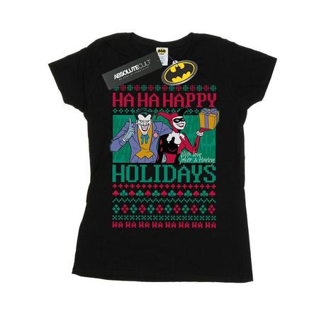 DC COMICS  Tshirt HA HA HAPPY HOLIDAYS 