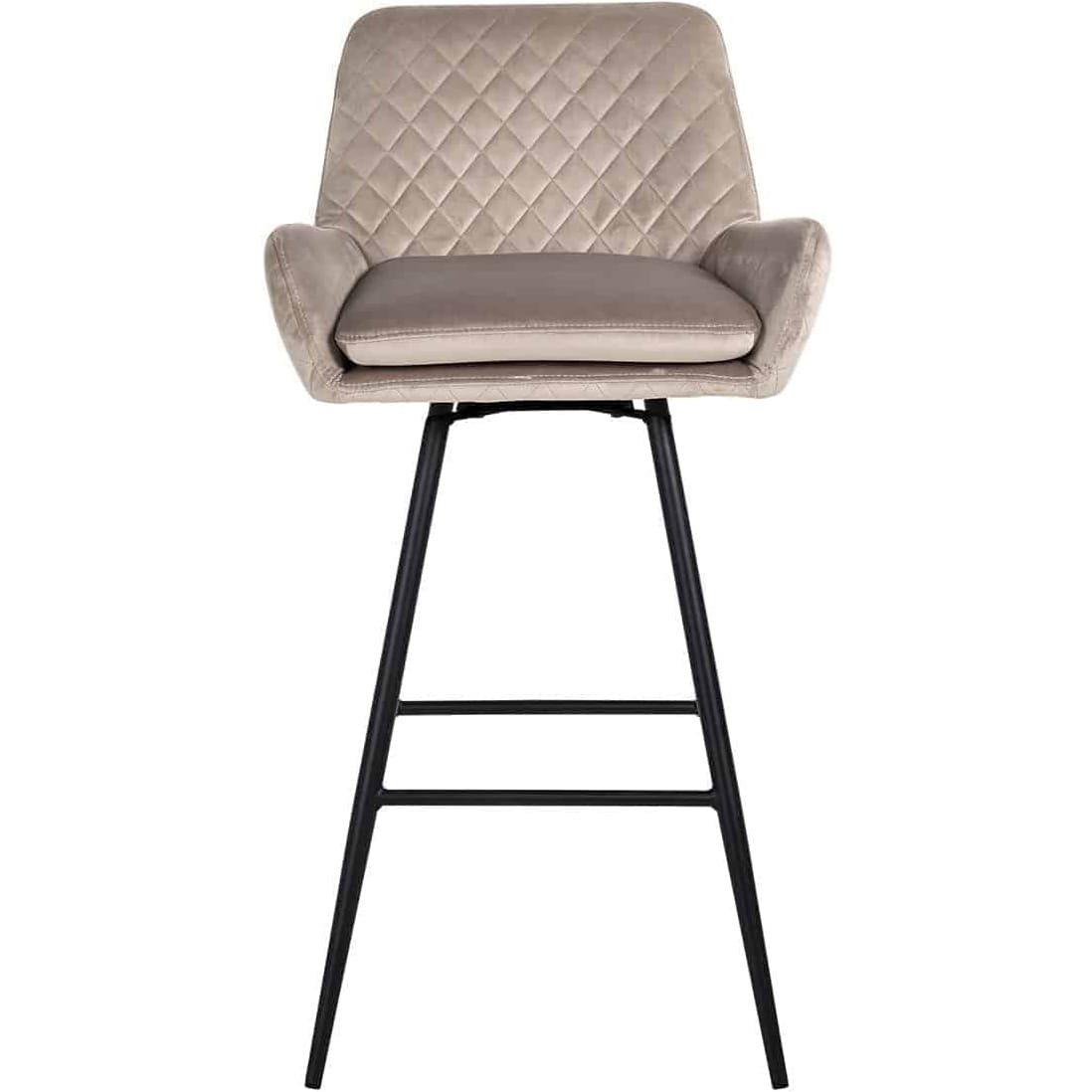 mutoni Chaise de bar Linsey kaki noir 102  