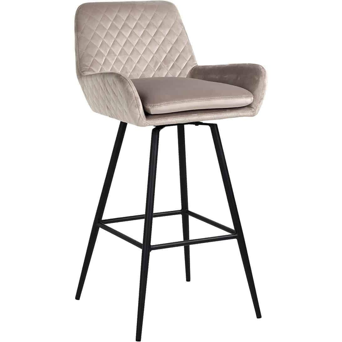 mutoni Chaise de bar Linsey kaki noir 102  