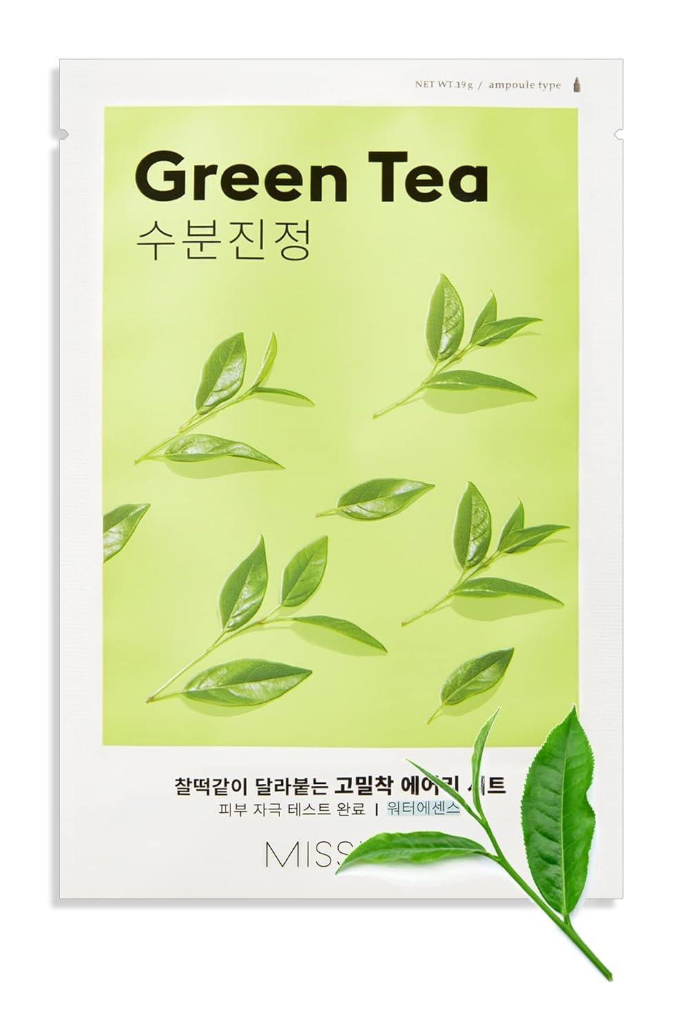 Image of Airy Fit Sheet Mask Green Tea Damen 19g