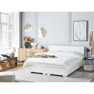 Beliani Boxspring Bett aus Kunstleder Modern PRESIDENT  