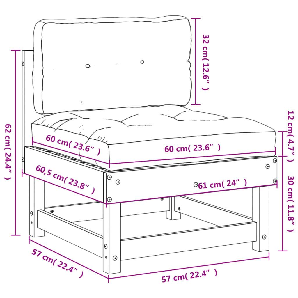 VidaXL Mittelsofa holz  