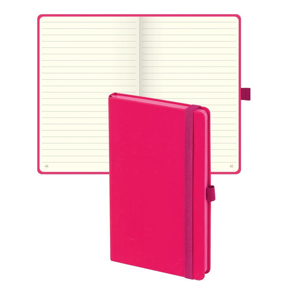 Biella Carnet de notes Kompagnon Colour Code, 12,5 x 19,5 cm, ligné - Rose  