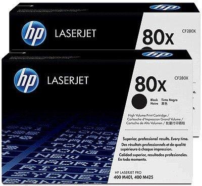 Image of Hewlett-Packard HP Toner-Modul 80X schwarz CF280XD LaserJet Pro 400 2 Stück - ONE SIZE