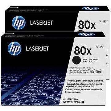 HP Toner-Modul 80X schwarz CF280XD LaserJet Pro 400 2 Stück