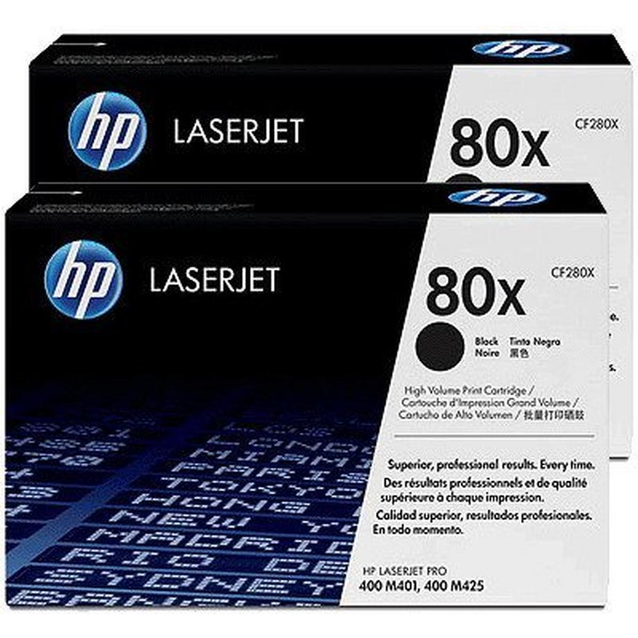 HP Toner-Modul 80X schwarz CF280XD LaserJet Pro 400 2 Stück