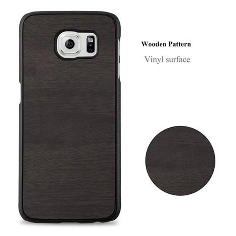 Cadorabo  Hülle für Samsung Galaxy S6 Hard Case in Holz Optik 