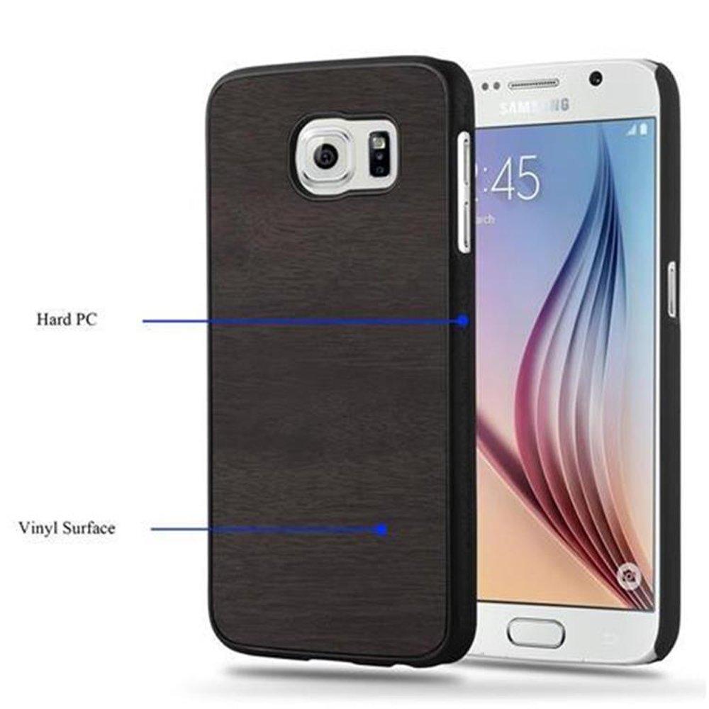 Cadorabo  Housse compatible avec Samsung Galaxy S6 - Hard Case Coque de protection en bois contre les rayures et les chocs 