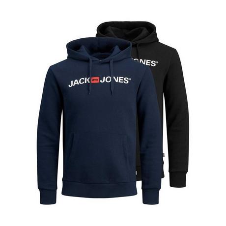 JACK & JONES  Sweat-shirt  Confortable à porter-JJECORP OLD LOGO SWEAT HOOD 