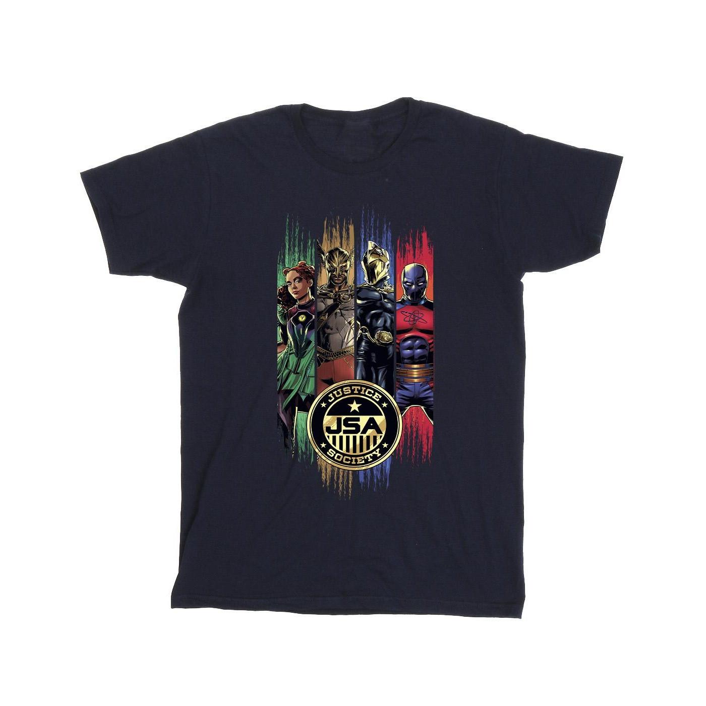 Image of Black Adam Jsa Gold Badge Tshirt Mädchen Marine 104