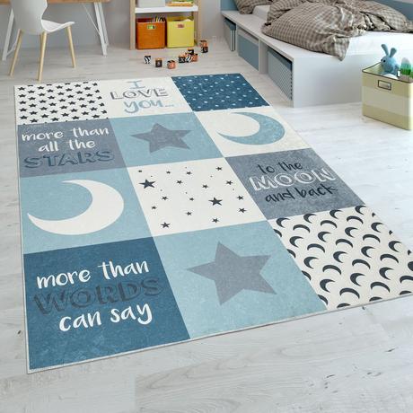 Paco Home Child Carpet Young Moon Stars  