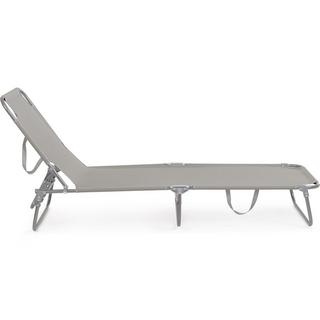 mutoni Chaise longue pliante Oristano Rock gris 55x185  